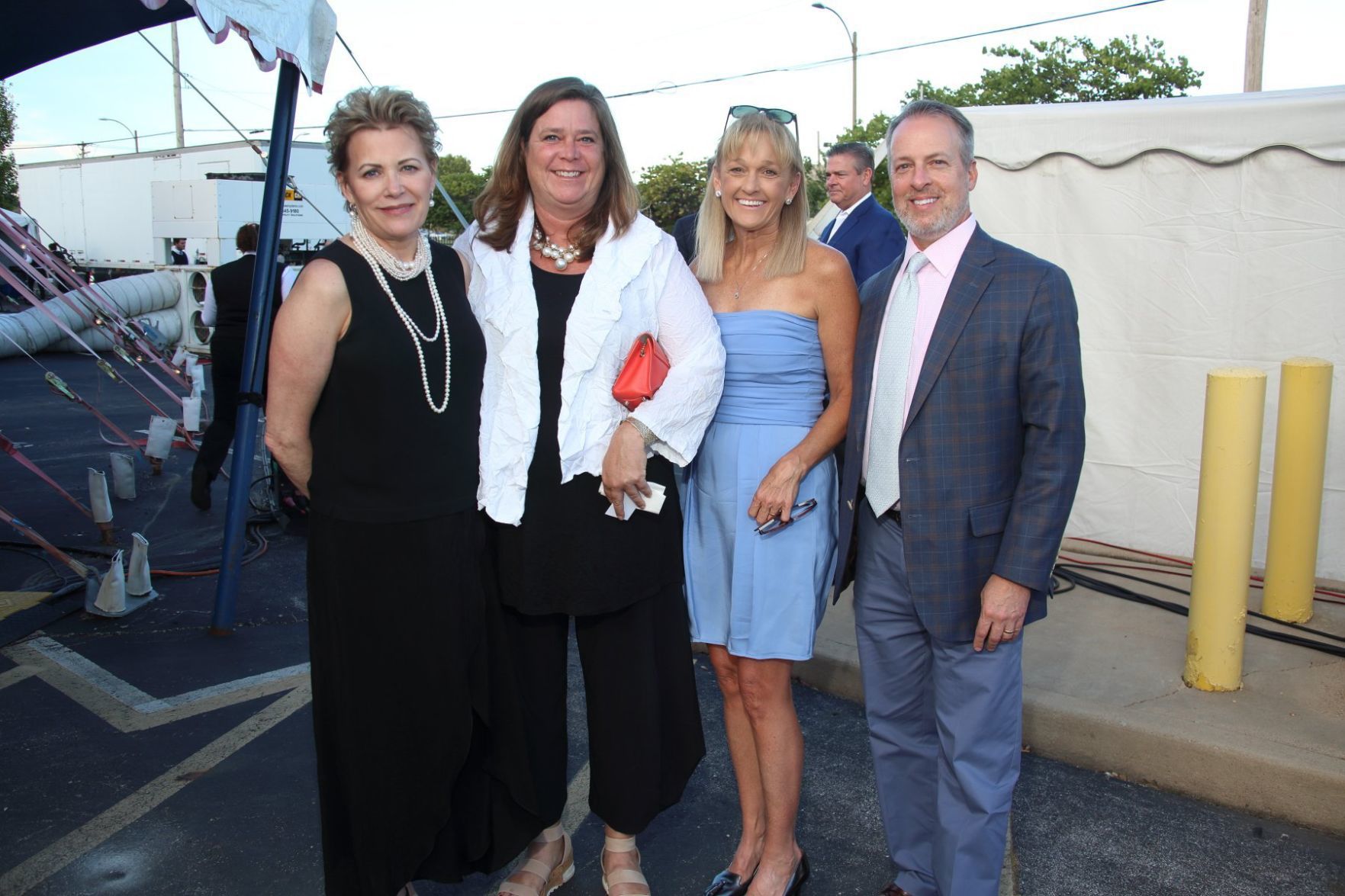 Susan Scully, Laura Lally, Terri and Scott Goodman